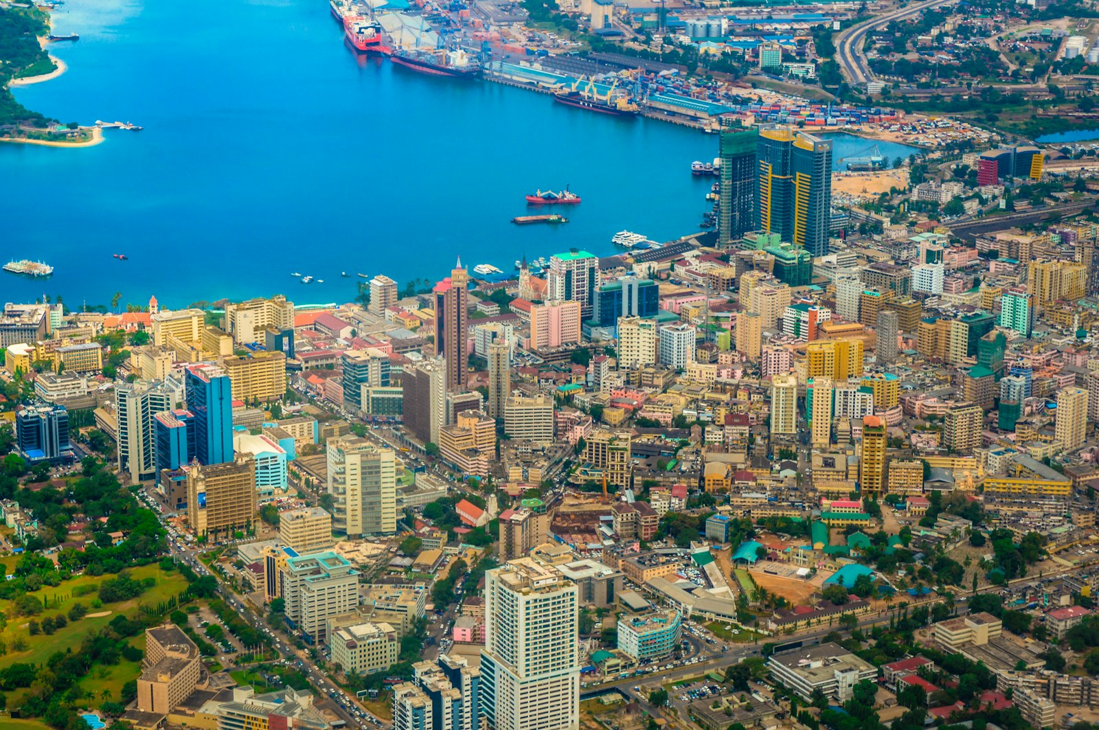 Dar es Salaam, Tanzania — city centre and harbour